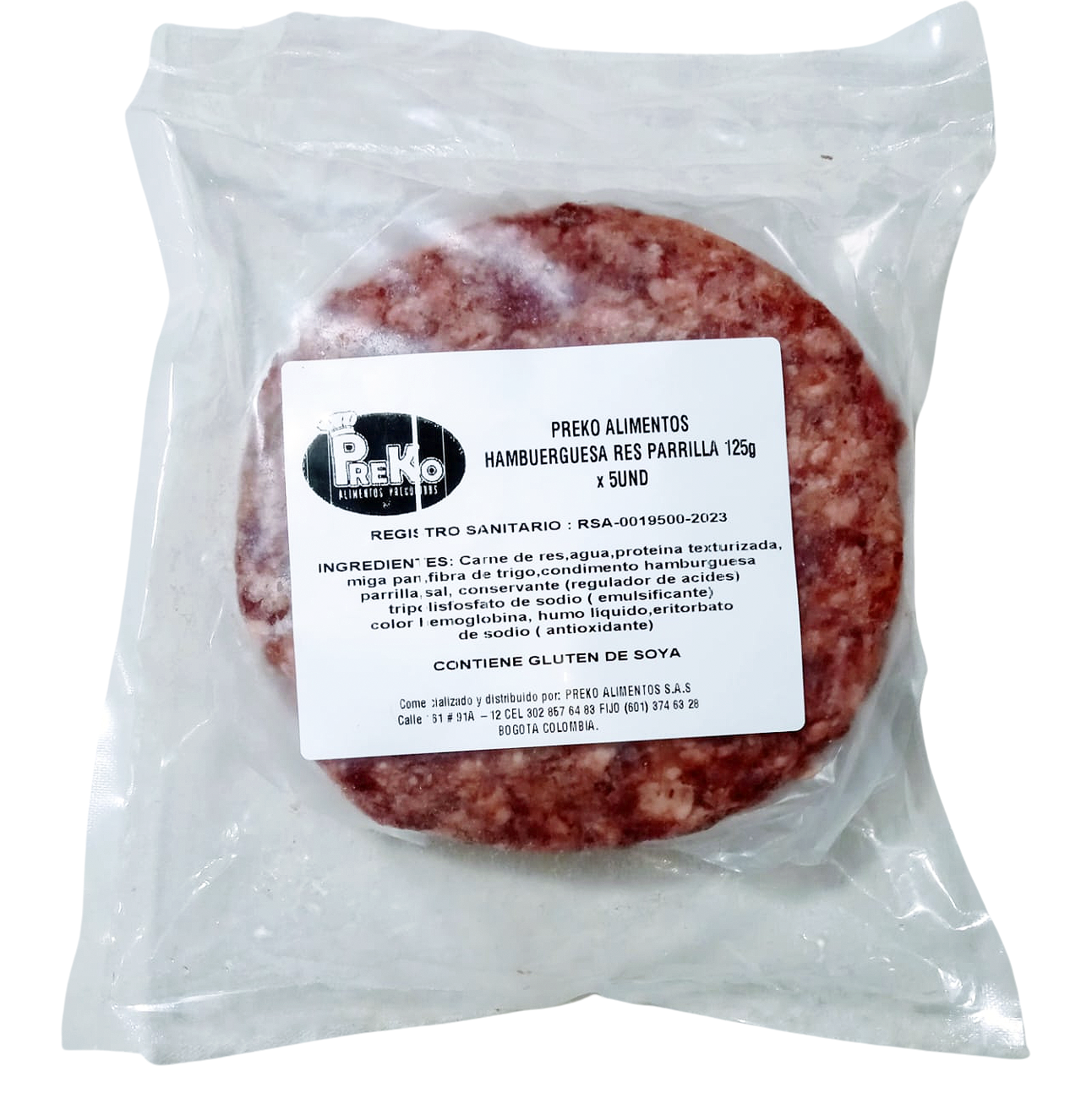 Hamburguesa Res Parrilla