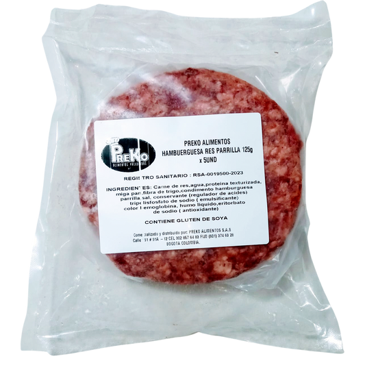 Hamburguesa Res Parrilla